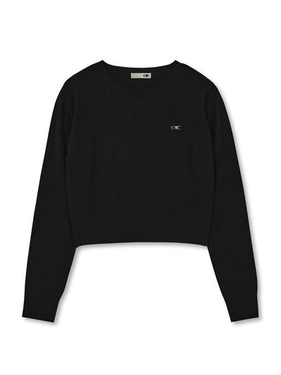 OIOI COLLECTION Classic Soft Knit Sweater [BLACK]
