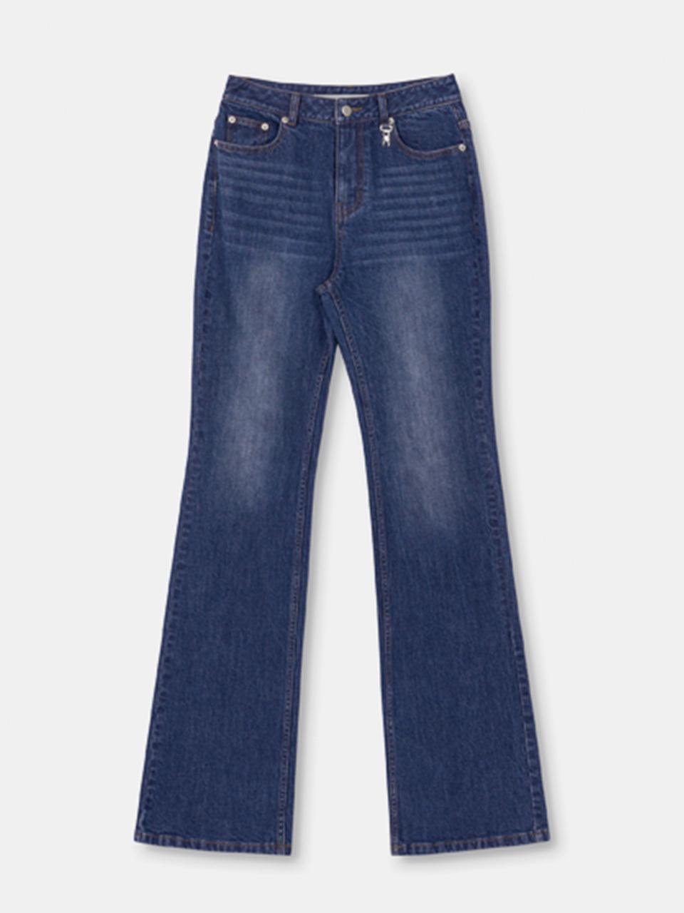 OIOI COLLECTION Daily Semi Boot-Cut Denim Pants [Blue]