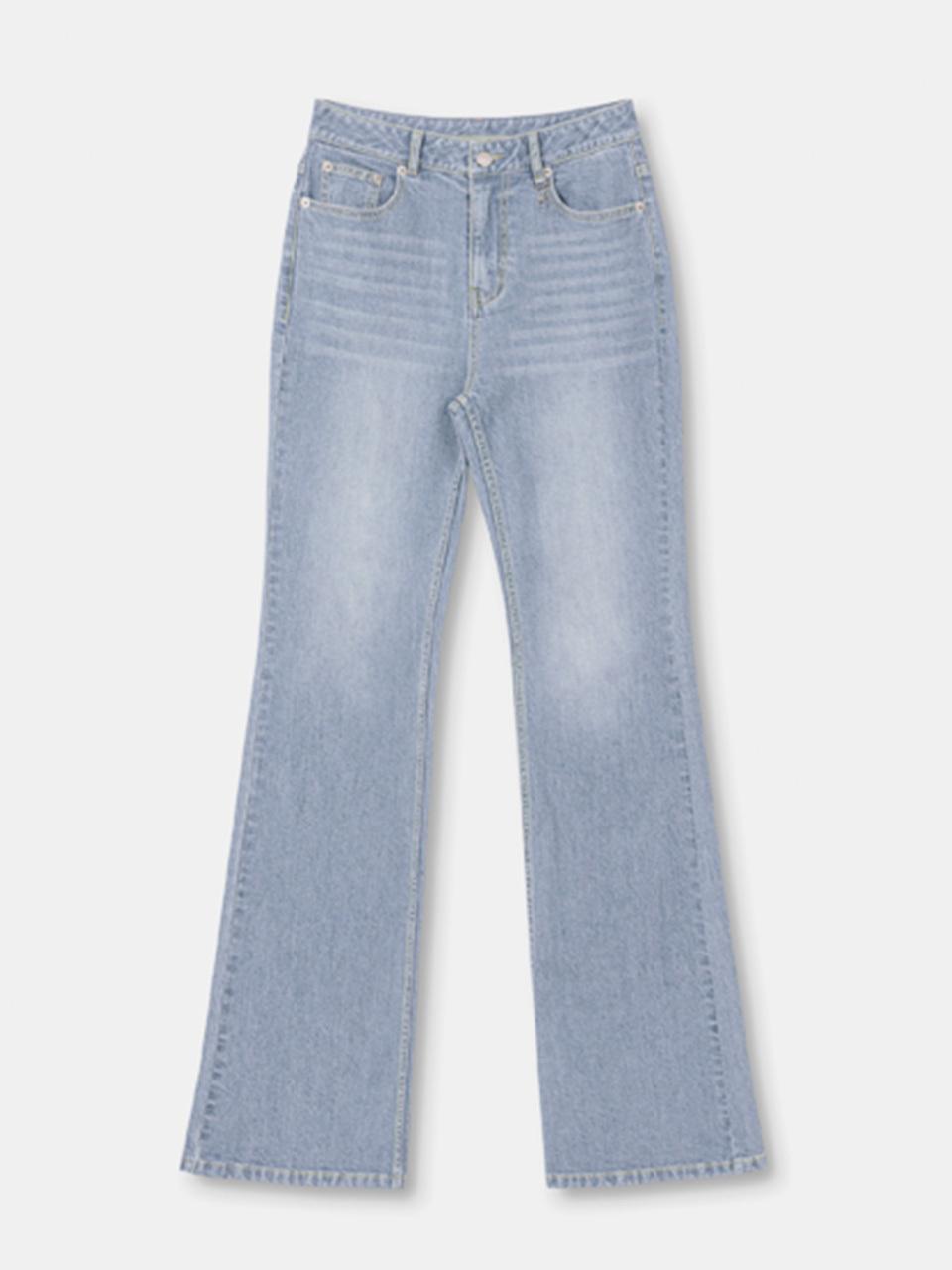 OIOI COLLECTION Daily Semi Boot-Cut Denim Pants [Light Blue]