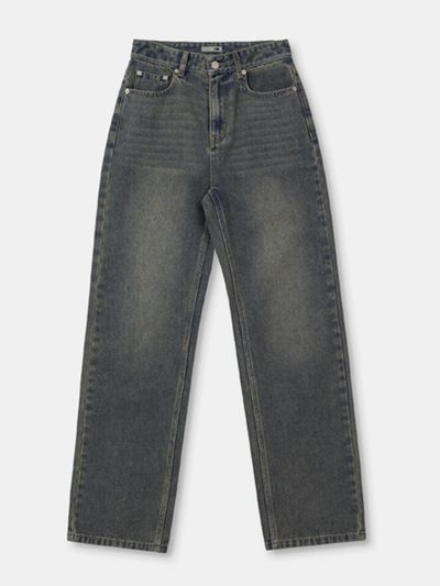 OIOI COLLECTION Daily Straight Denim Pants [SAND BLUE]