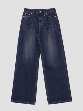 OIOI COLLECTION Daily Wide Denim Pants [BLUE]