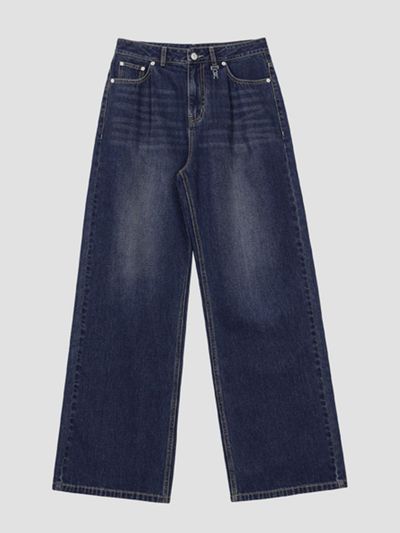 OIOI COLLECTION Daily Wide Denim Pants [BLUE]