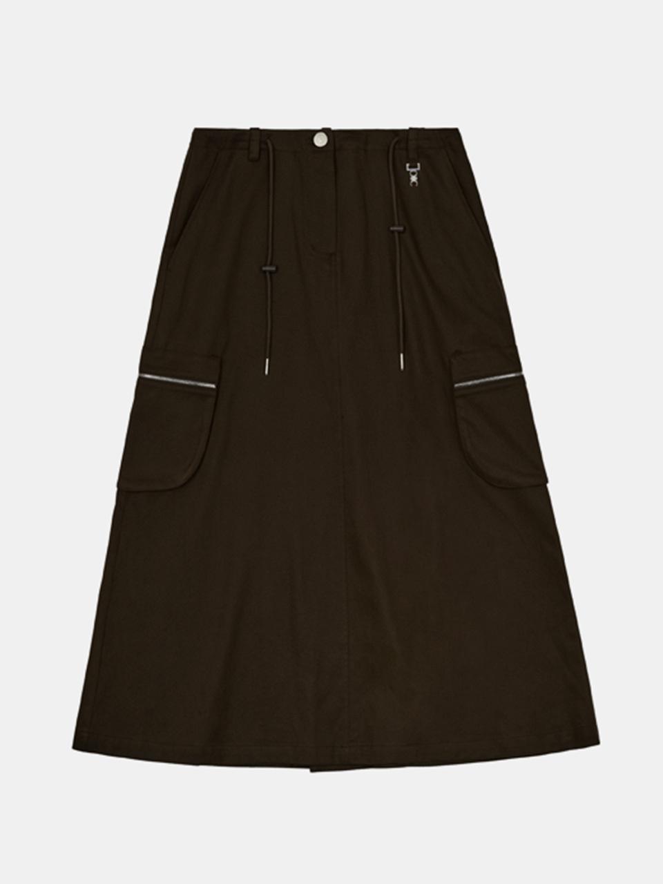 OIOI COLLECTION New Daily Cargo Skirt [BROWN]