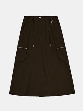 OIOI COLLECTION New Daily Cargo Skirt [BROWN]
