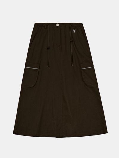OIOI COLLECTION New Daily Cargo Skirt [BROWN]