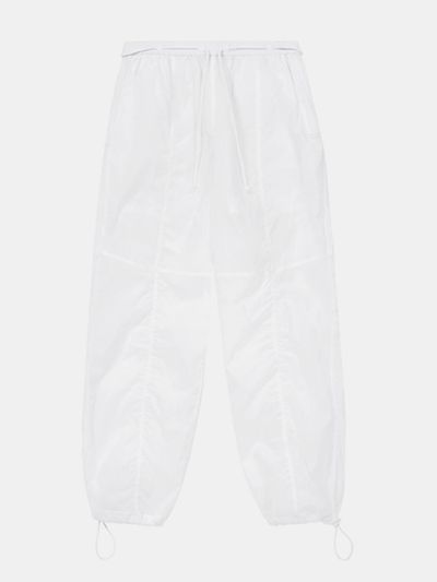 OIOI COLLECTION New Normal Shirring Sweatpants [White]