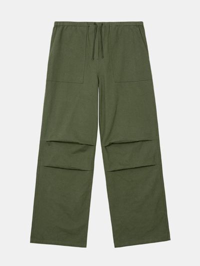 OIOI COLLECTION Revintage Wide Pants [KHAKI]