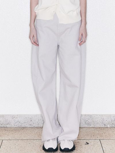 OIOI COLLECTION Women's Curved Pants [LIGHT GREY]