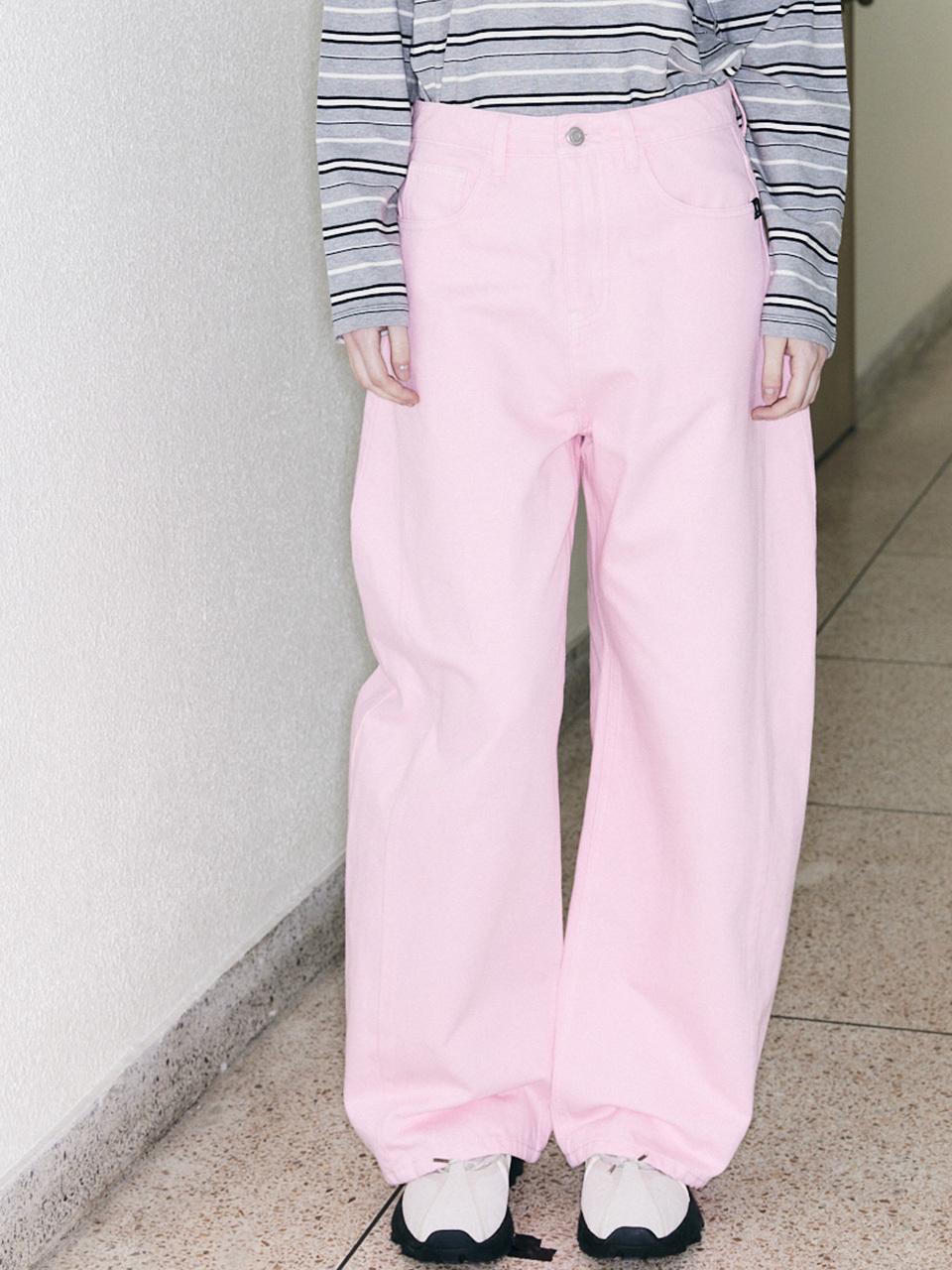 OIOI COLLECTION Women's Curved Pants [PINK]