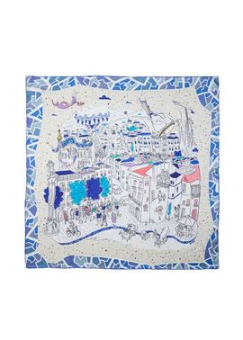OLAH OLAH Barcelona Large Silk Square Scarf 35
