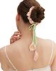 OLAH OLAH Calla Lily Silk Hair Tie Scrunchie - 2