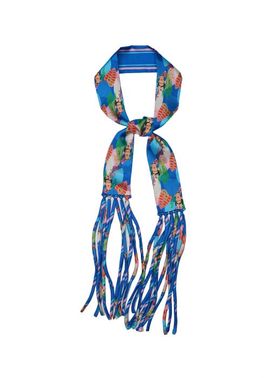 OLAH OLAH Frida With Love Silk Skinny Fringe Scarf