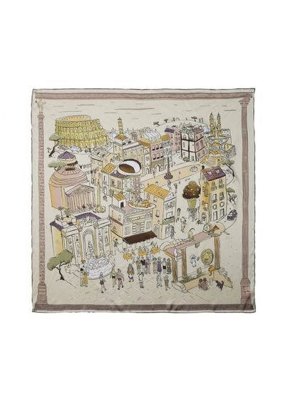 OLAH OLAH Rome Large Silk Square Scarf 35