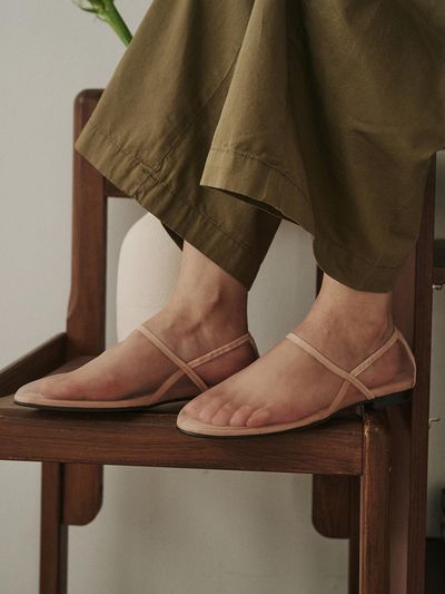 OLD HANDS CARVED Lea Sock Flat