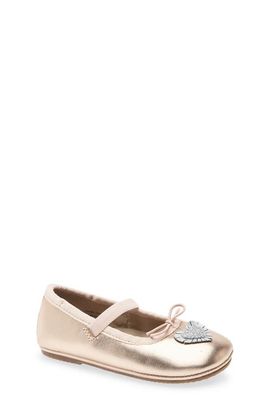 OLD SOLES OLD SOLES Kids' Heart Ruffle Mary Jane Flat