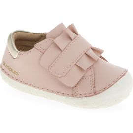 OLD SOLES OLD SOLES Kids' Ruffle Strap Leather Sneaker