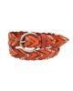 OLD TREND OLD TREND Barracuda Genuine Leather Woven Distressed Studded Belt - 1