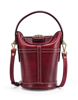 OLD TREND OLD TREND Begonia Genuine Leather Vintage Bucket Crossbody