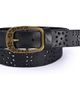 OLD TREND OLD TREND Blooming Genuine Leather Perforated Floral Vintage Belt - 1