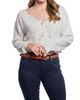 OLD TREND OLD TREND Floral Genuine Leather Studded Floral Accent Belt - 2