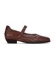 OLD TREND OLD TREND Folk Genuine Leather Artisanal Contrast Stitch Mary Jane Heel - 4