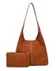 OLD TREND OLD TREND Hydrangea Genuine Leather Suede Classic Hobo Bag - 1