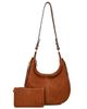 OLD TREND OLD TREND Hydrangea Genuine Leather Suede Heritage Shoulder Bag - 1
