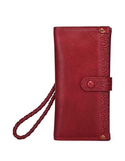 OLD TREND OLD TREND Iris Genuine Leather Modular RFID Wristlet Clutch