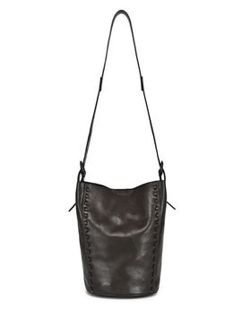 OLD TREND OLD TREND Juniper Genuine Leather Woven Barrel Crossbody Bag