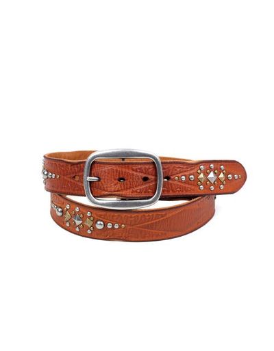 OLD TREND OLD TREND Legend Genuine Leather Bold Studded Statement Belt