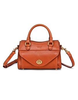 OLD TREND OLD TREND Lockwood Genuine Leather Compact Structured Satchel