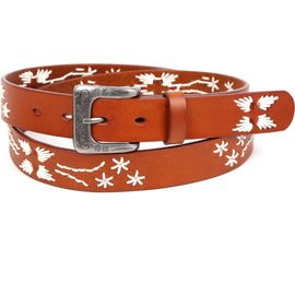 OLD TREND OLD TREND Senna Genuine Leather Minimalist Clean Line Belt