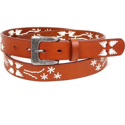 OLD TREND OLD TREND Senna Genuine Leather Minimalist Clean Line Belt