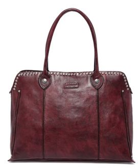 OLD TREND OLD TREND Soul Stud Genuine Leather Structured Satchel