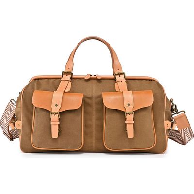 OLD TREND OLD TREND Speedwell Genuine Leather Waxed Canvas Travel Duffel