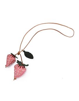 OLD TREND OLD TREND Strawberry Genuine Leather Artisan Charm