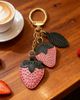 OLD TREND OLD TREND Strawberry Genuine Leather Keychain Charm - 2