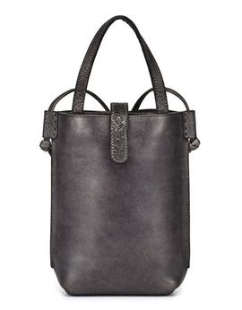 OLD TREND OLD TREND Wishbone Genuine Leather Structured Convertible Crossbody