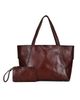 OLD TREND OLD TREND Wishbone Oversized Leather Carryall Tote - 1
