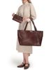OLD TREND OLD TREND Wishbone Oversized Leather Carryall Tote - 3