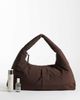 Olend OLEND Nico large nylon shoulder bag in chocolate-Brown - 2