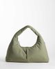 Olend OLEND Nico large nylon shoulder bag in sage-Green - 1