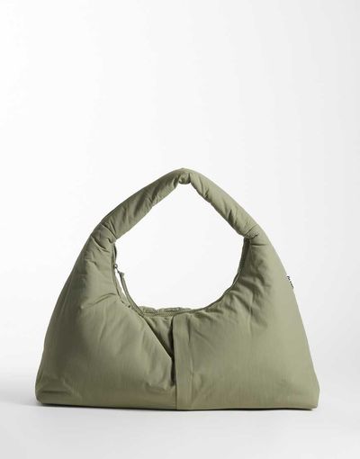 Olend OLEND Nico large nylon shoulder bag in sage-Green