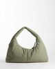 Olend OLEND Nico large nylon shoulder bag in sage-Green - 4