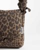 Olend OLEND nina soft nylon crossbody flapover bag with ruched handle in leopard print-MULTI - 2