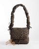 Olend OLEND nina soft nylon crossbody flapover bag with ruched handle in leopard print-MULTI - 3