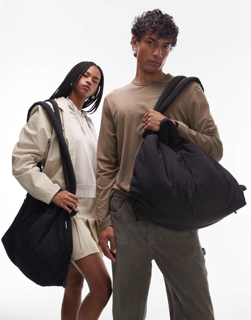 Olend - OLEND Ona large soft nylon multiwear crossbody bag in black