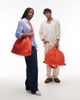 Olend OLEND Ona large soft nylon multiwear crossbody bag in coral-Orange - 2
