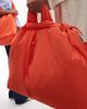 Olend OLEND Ona large soft nylon multiwear crossbody bag in coral-Orange - 3
