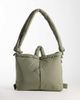 Olend OLEND Ona large soft nylon multiwear crossbody bag in sage green - 1